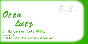 otto lutz business card